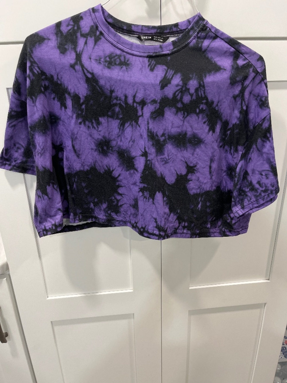 Tie dye cropped shirt